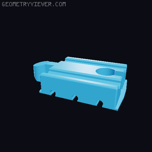 Wooden railway bridge system for Fischertechnik 3D model thumbnail