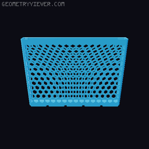 Gridfinity Hex Bins all sizes 3D model thumbnail