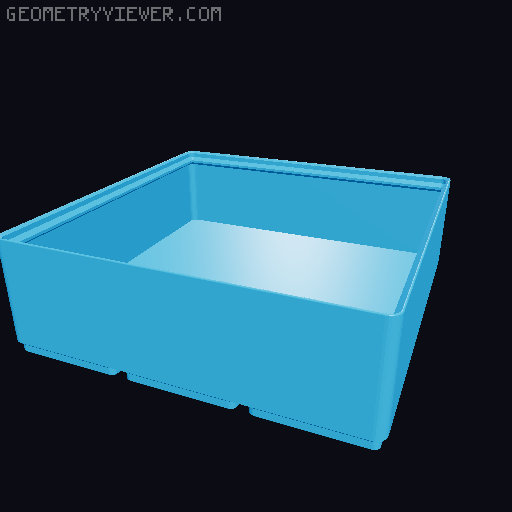Systainer Mini Gridfinity (small + normal build plate) 3D model thumbnail