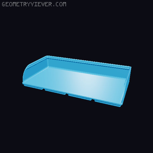 Gridfinity rouded bins collection all sizes 3D model thumbnail