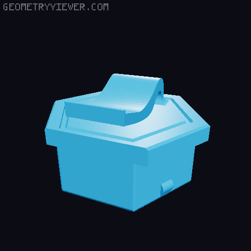"UPDATE"-My Honeycomb Storage Wall - HSW 3D model thumbnail