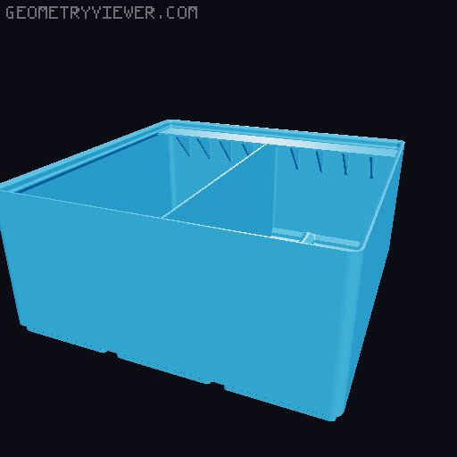 Gridfinity Ultra Light Bins - Divider Label Edition 3D model thumbnail