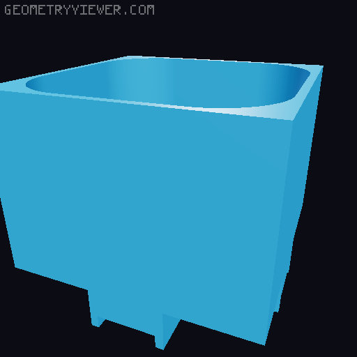 Modular Drawer Organizer Remix 3D model thumbnail
