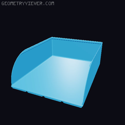 Gridfinity rouded bins collection all sizes 3D model thumbnail