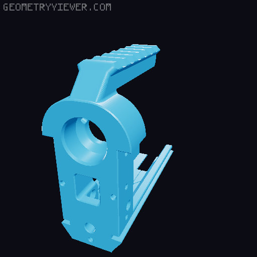 Parallax Fixed Top Rail 3D model thumbnail