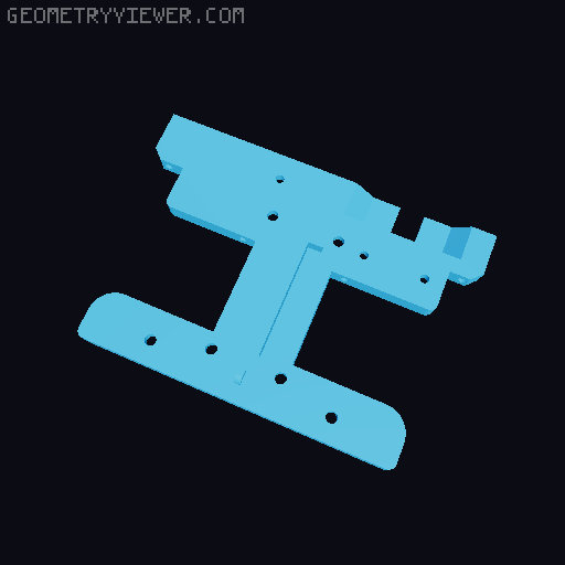 EXPLORER-MK1 3D PRINTED 1:10 RC CHASSIS 3D model thumbnail