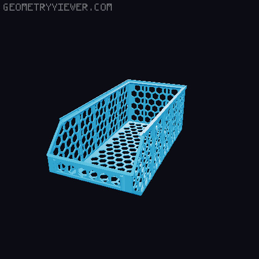 Stackable Baskets 3D model thumbnail