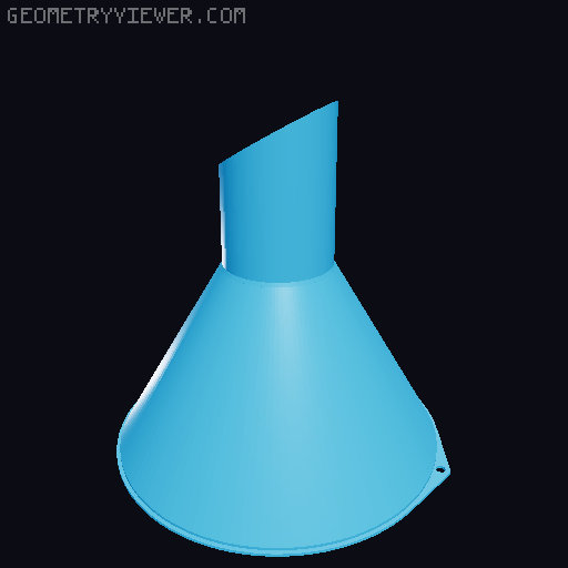 Funnels. Various sizes 25mm to 200mm 3D model thumbnail