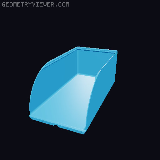 Gridfinity rouded bins collection all sizes 3D model thumbnail