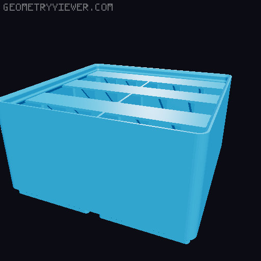 Gridfinity Ultra Light Bins - Divider Label Edition 3D model thumbnail
