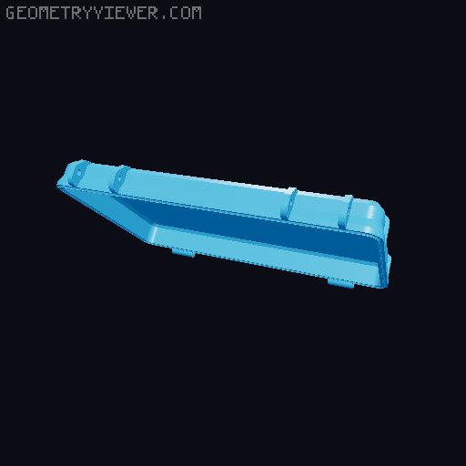 Rugged Box Remix for Hazet 165-S box (853, 854 and other toolsets) 3D model thumbnail