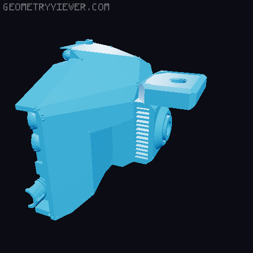 40mm secruity mech body 3D model thumbnail