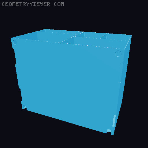Stackable Shelf Organizer - Drawer System 3D model thumbnail
