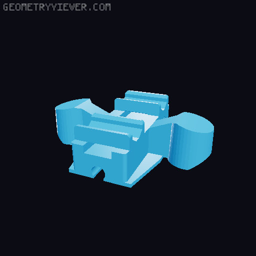 Wooden railway bridge system for Fischertechnik 3D model thumbnail