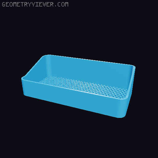 Bin for Ikea skadis - 564 models - hooks need support 3D model thumbnail