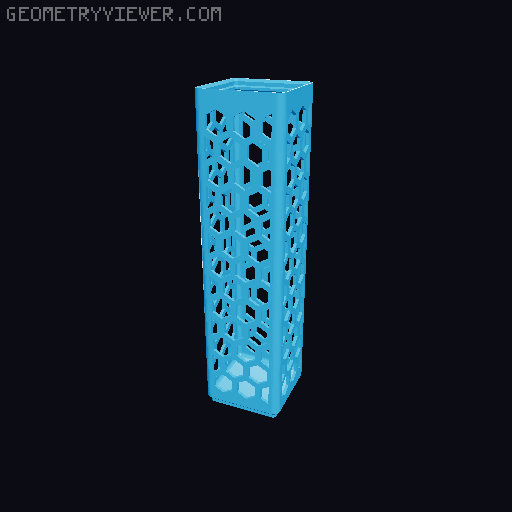Gridfinity Hex Bins all sizes 3D model thumbnail