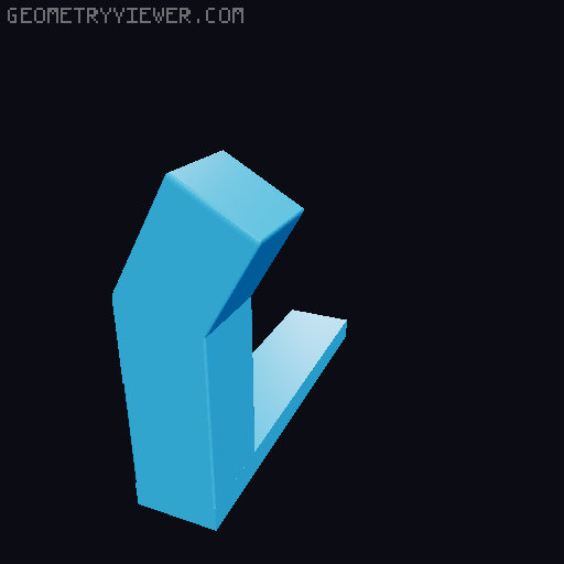 Simple Hook for Tonie Shelf 3D model thumbnail