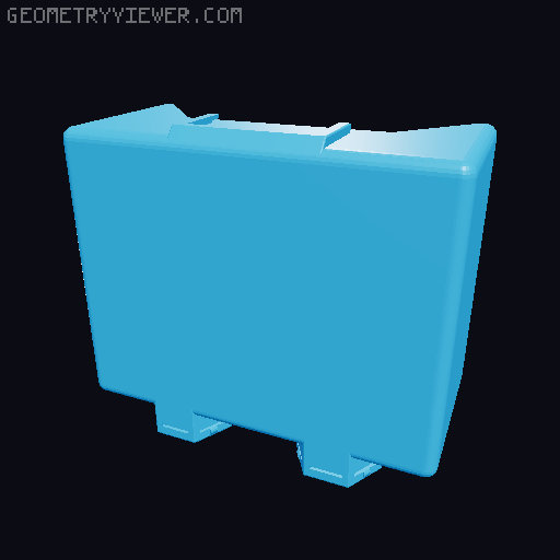 Storage box for Honeycomb storage wall - many sizes 3D model thumbnail