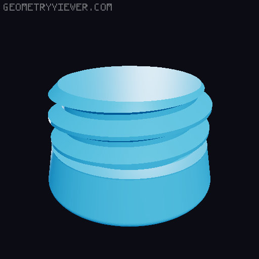 GEOWS - Flush Bolt 3D model thumbnail