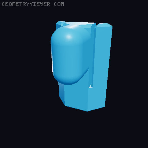 Paintbrush holder 3D model thumbnail