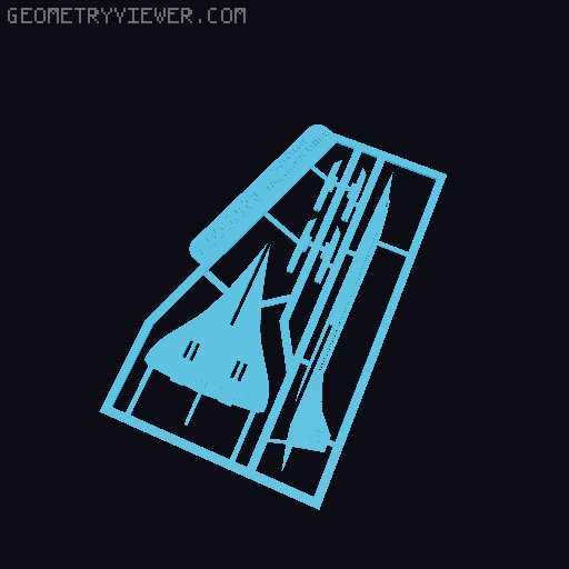 Concorde Kit Card 3D model thumbnail
