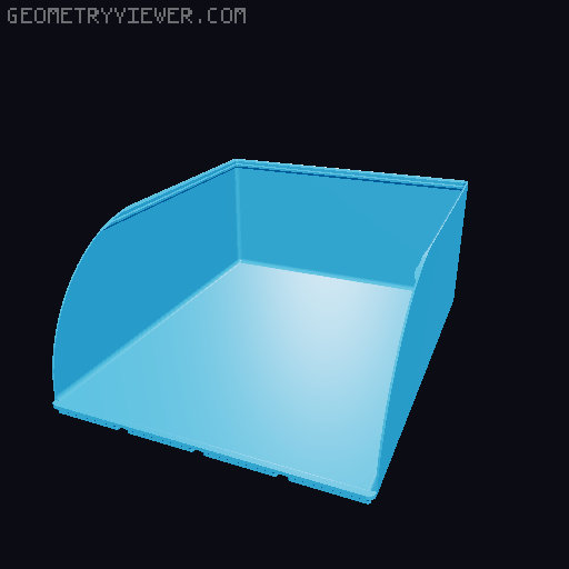 Gridfinity rouded bins collection all sizes 3D model thumbnail