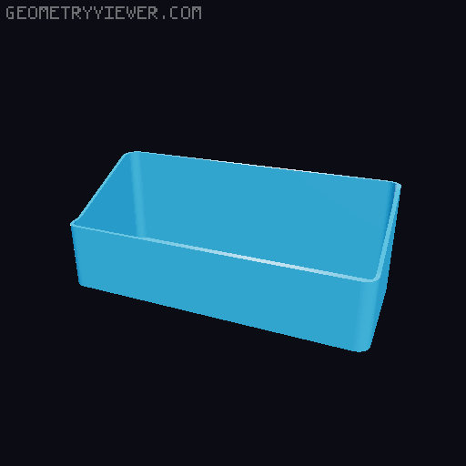 Bin for Ikea skadis - 564 models - hooks need support 3D model thumbnail