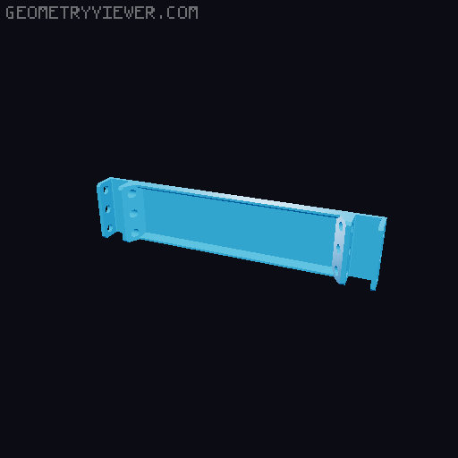 Modular 10 Inch Server Rack - Reworked 3D model thumbnail