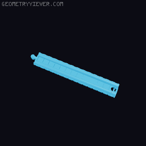 Wooden railway bridge system for Fischertechnik 3D model thumbnail