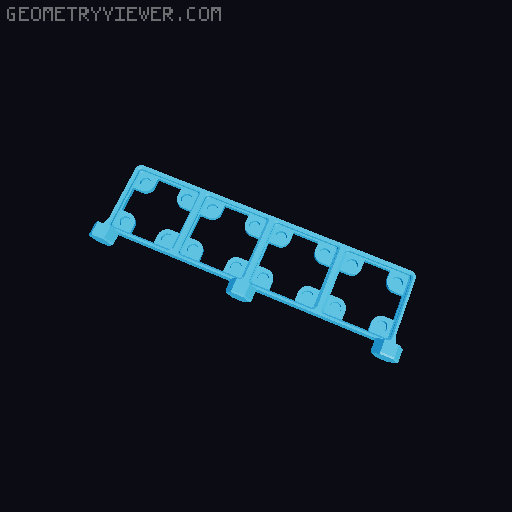 Honeycomb Wall Gridfinity Magnet Base 3D model thumbnail