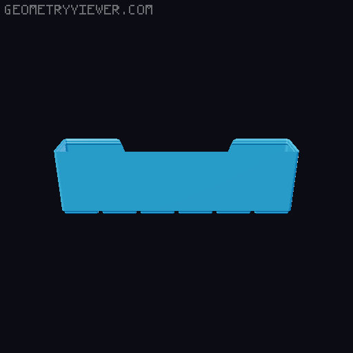 Gridfinity wall cutout collection 3D model thumbnail