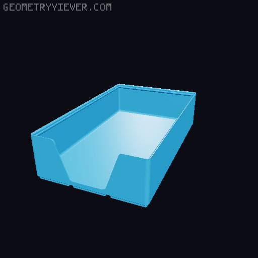 Gridfinity wall cutout collection 3D model thumbnail