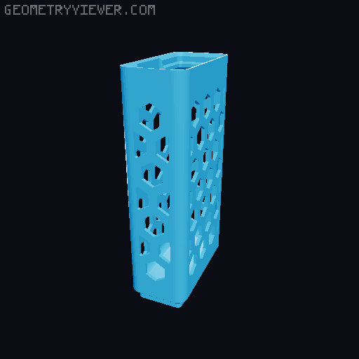 Gridfinity Hex Bins all sizes 3D model thumbnail