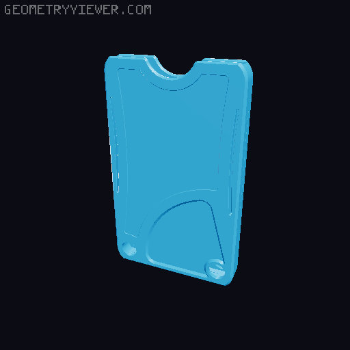 Assemble after print - Cascade card wallet with levers on both side remix 3D model thumbnail