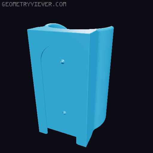 Multiboard flask holders in various sizes 3D model thumbnail