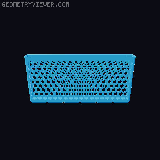 Gridfinity Hex Bins all sizes 3D model thumbnail