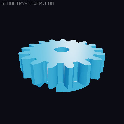 DS041MG servo gear remix for Stair Climbing Rover 3D model thumbnail