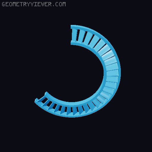 3D Printable Jet Engine 3D model thumbnail