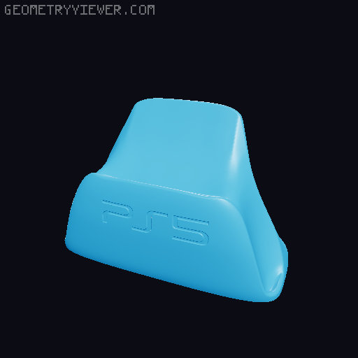 PS5 Controller Stand | Optimized | With logos 3D model thumbnail