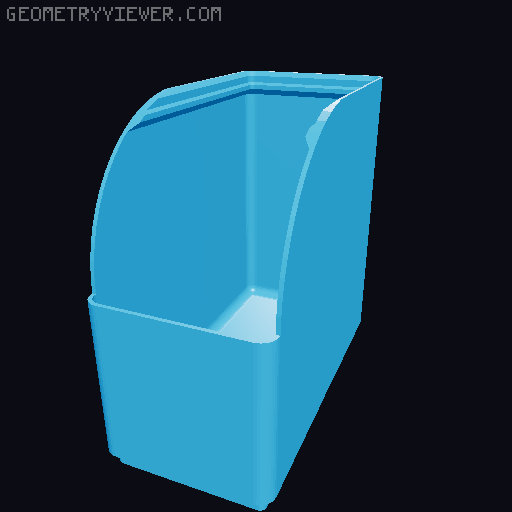 Gridfinity rouded bins collection all sizes 3D model thumbnail
