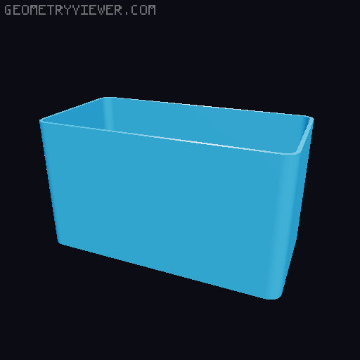 Bin for Ikea skadis - 564 models - hooks need support 3D model thumbnail