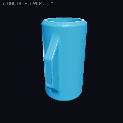 Portable Air Horn 3D model thumbnail