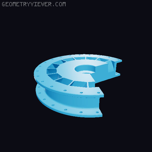 Airbus A320 Engine 3D model thumbnail