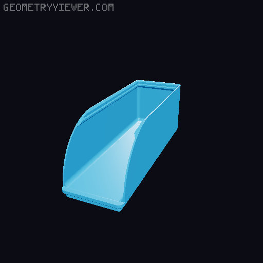 Gridfinity rouded bins collection all sizes 3D model thumbnail