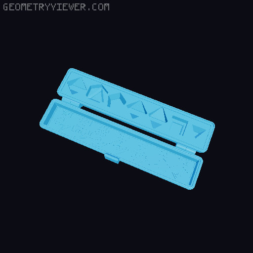 Print-In-Place Beginners Dice Case 3D model thumbnail