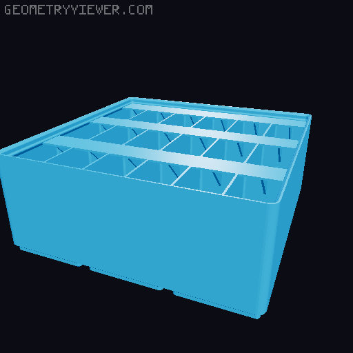 Gridfinity Ultra Light Bins - Divider Label Edition 3D model thumbnail