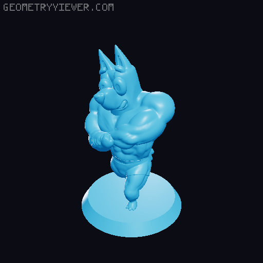 Swole Bluey and Bingo 3D model thumbnail