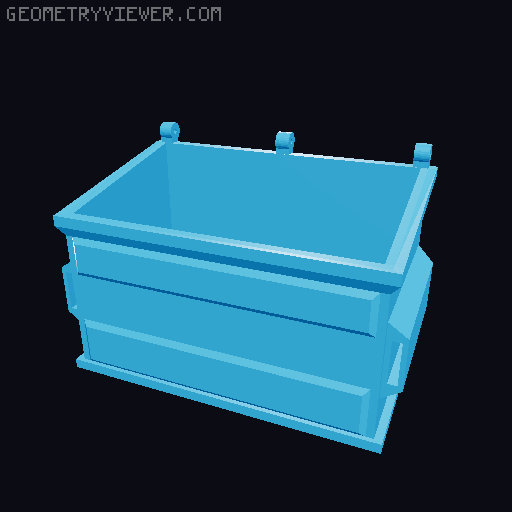 HSW Dumpster 3D model thumbnail