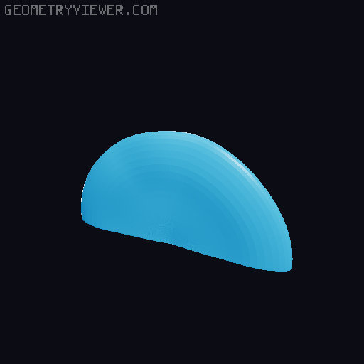 Mushroom Shelves with 12X3 Magnet Holes 3D model thumbnail