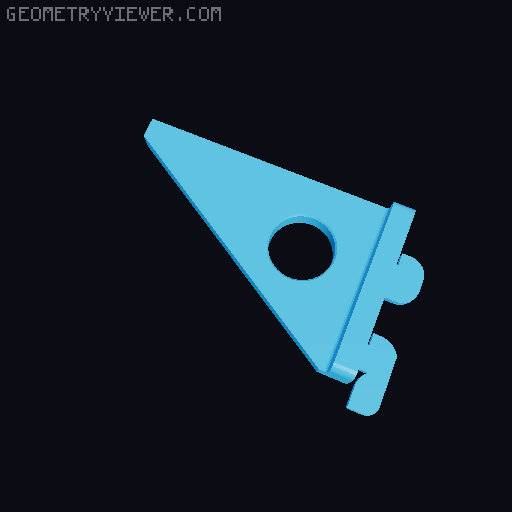 Vevor Pegboard DDD Wall Control Sidepieces 3D model thumbnail